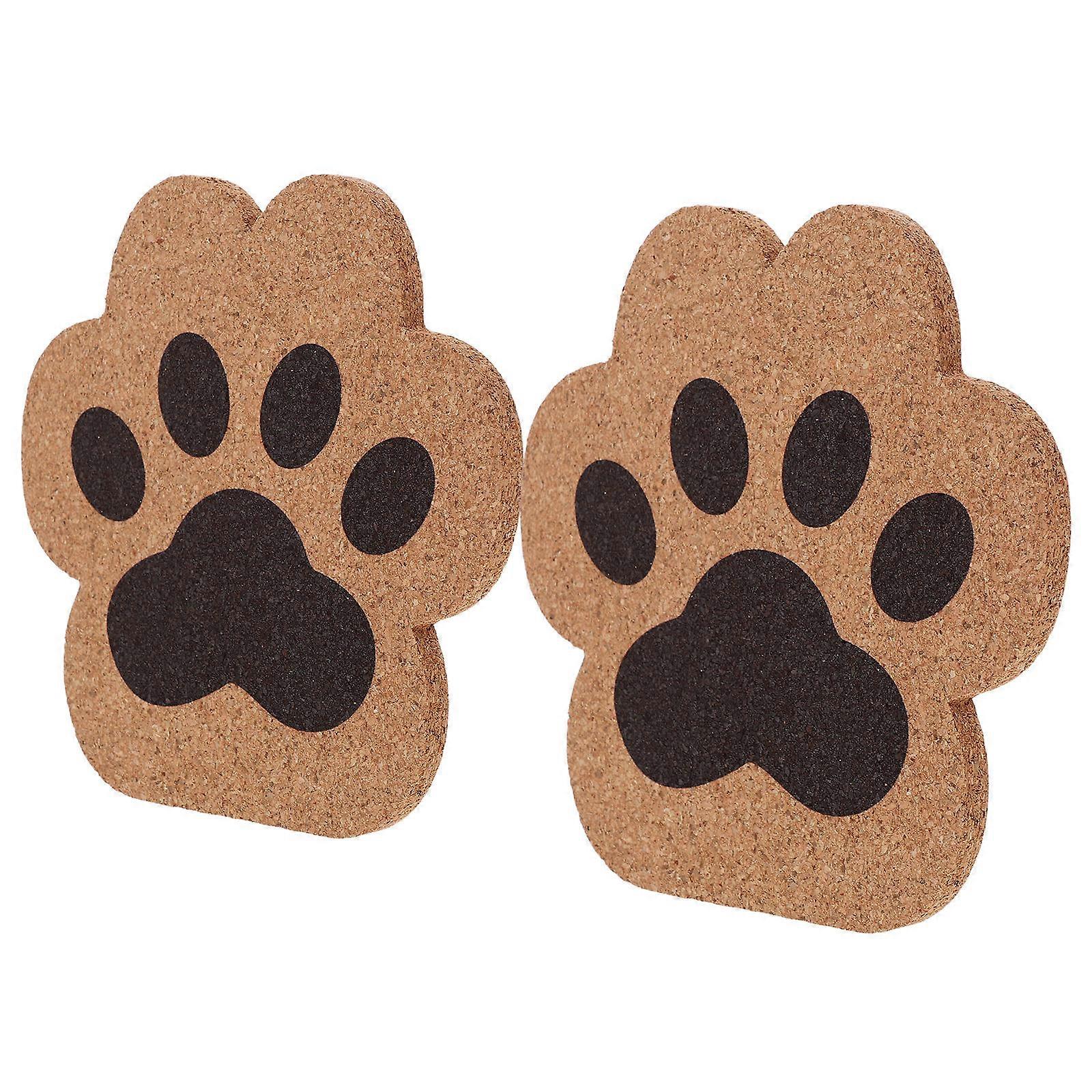 4Pcs Pack Shape Cork Coasters for Office and Home Use