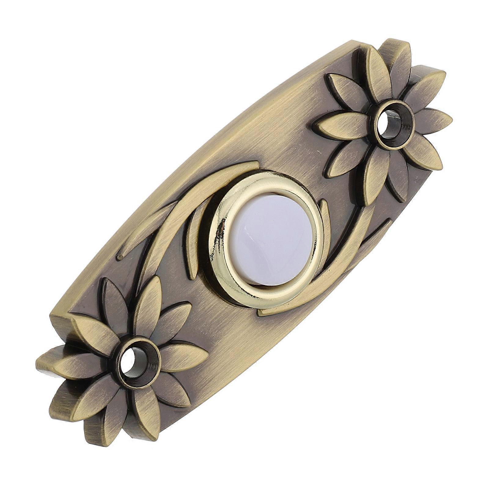 Decorative Retro Doorbell Switch with Light Push Button Wired 4Pcs