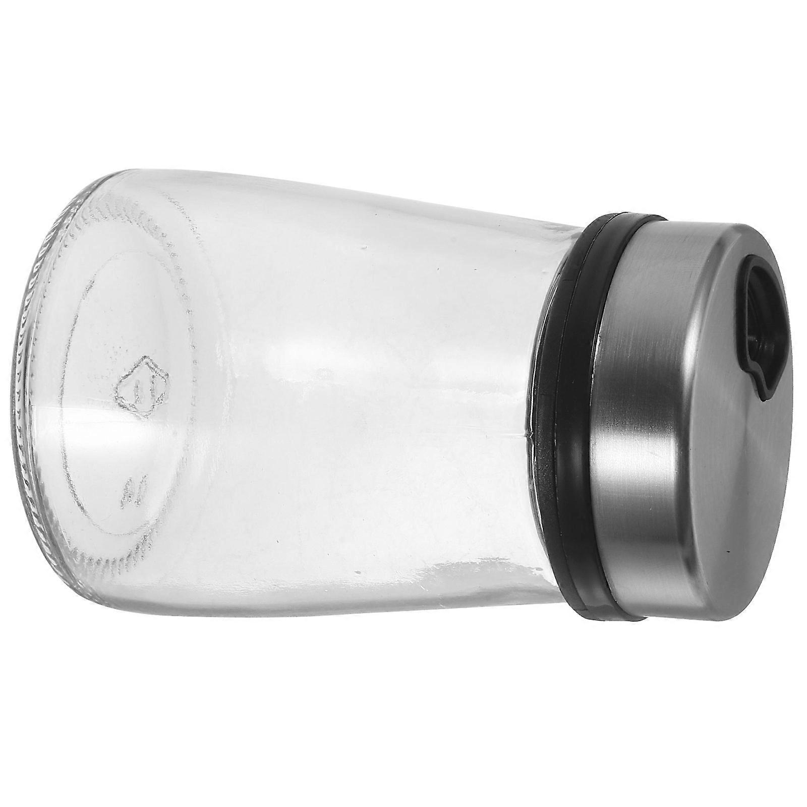Kitchen Essentials Glass Spice Dispenser Stainless Lid for Storage 5Pcs