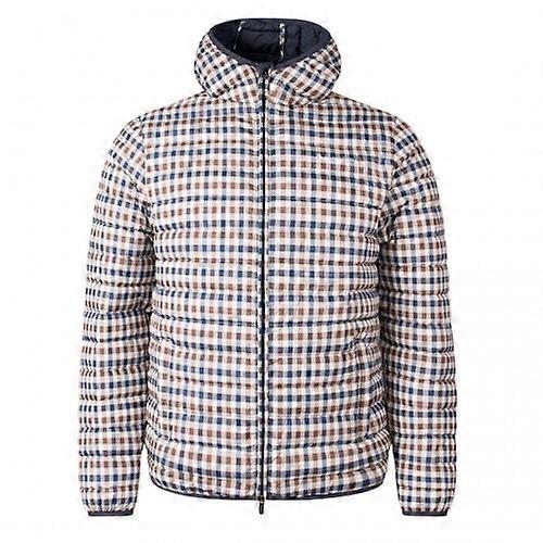 Aquascutum Mens Active Checked Hooded Padded Jacket
