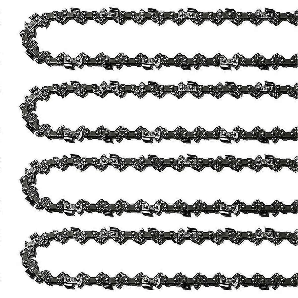 For 4Pcs 18Inch Chainsaw Chain - 62 Drive Links 0.05In Gauge, 3/8In Pitch, 18In Replacement Chain Low-Profile - Chainsaw Maintenance