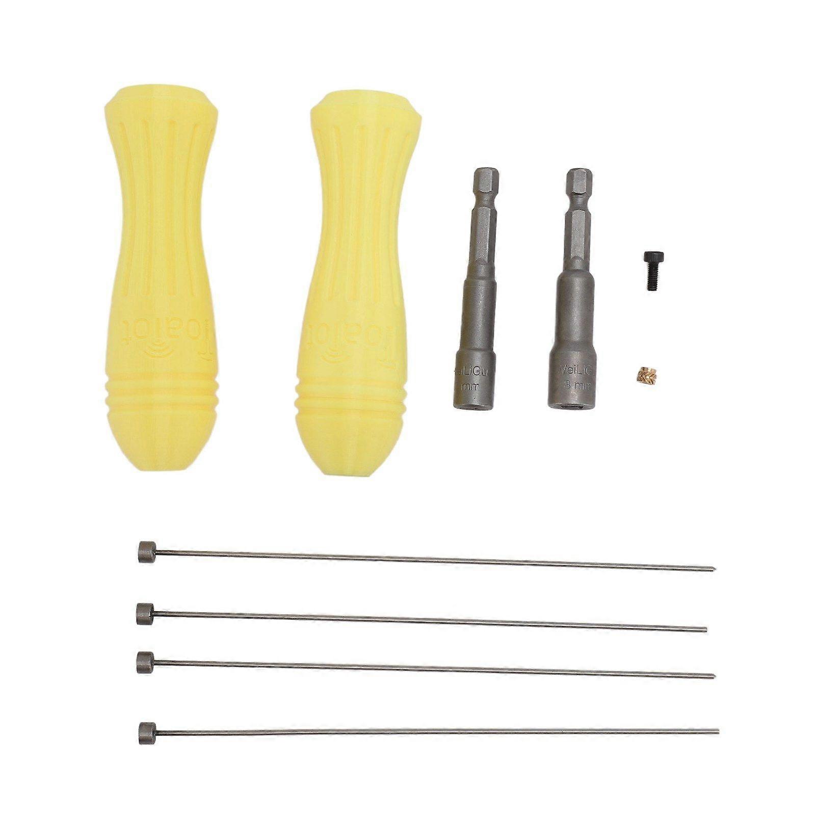 3D Printer Nozzle Cleaner Kit Anti Slip Handle Strong Metal Easy Operation 3D Printer Needles with Nozzle Removal Tool