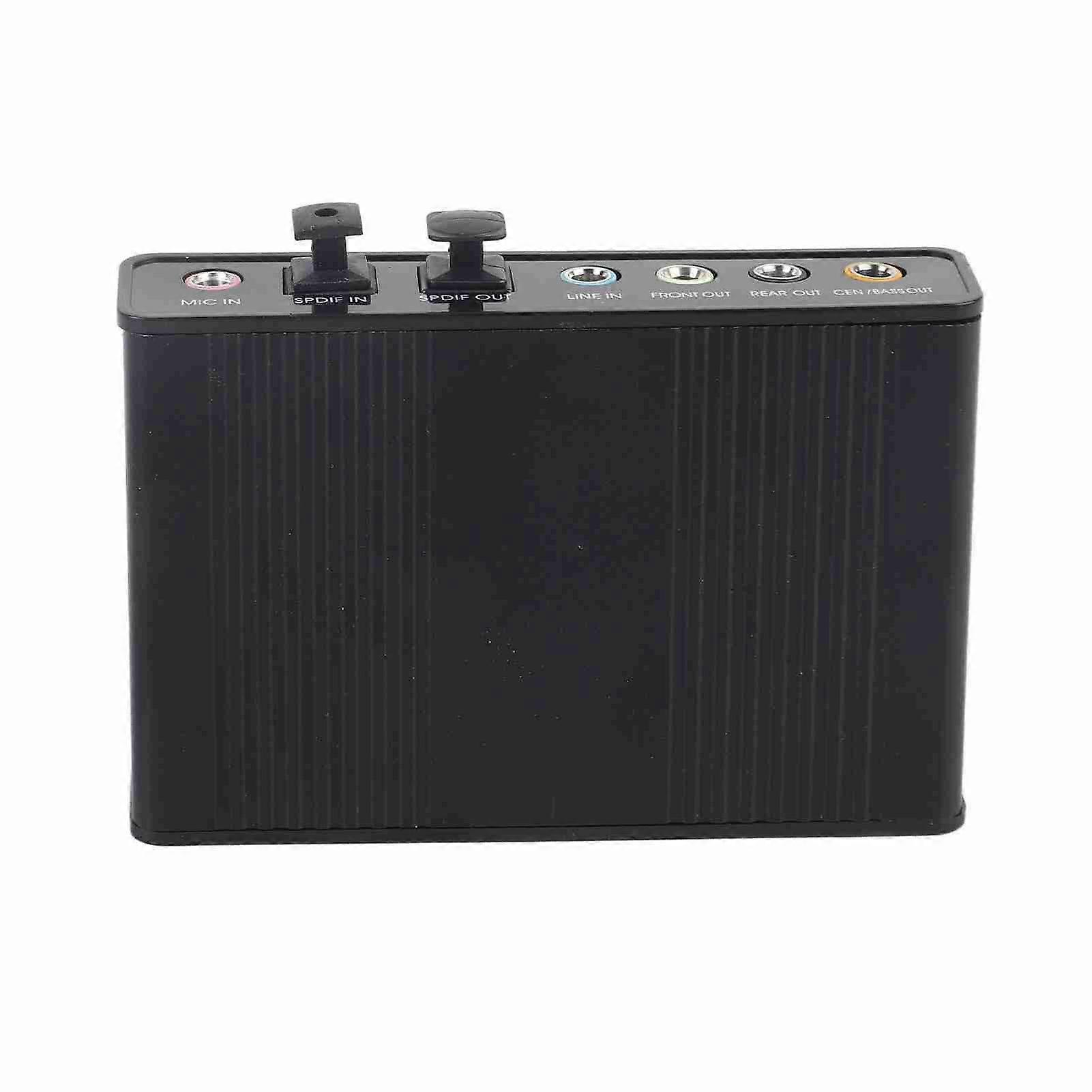 6 Channel Sound Card USB External Digital Optical SPDIF Audio Output Adapter for PC