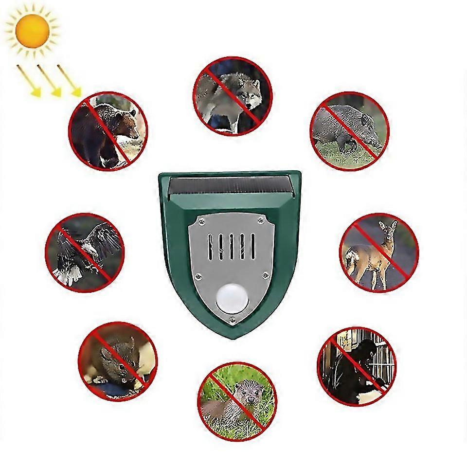 Pour N911m Lampe d'alarme solaire à induction infrarouge pour animaux