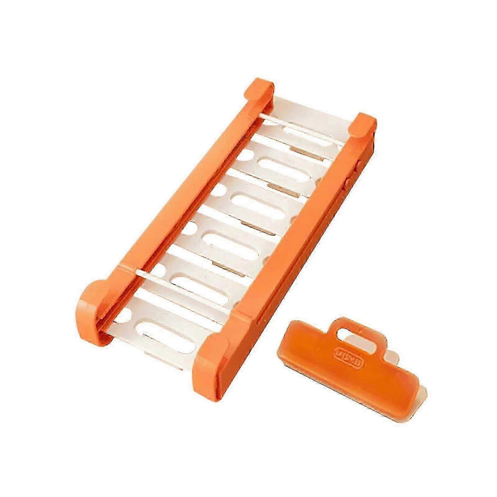 Telescopic Hanging Rack for Ziplock Bags - Refrigerator Rail Storage Solution 26s