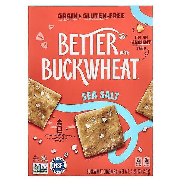 Better with Buckwheat, Buckwheat Crackers, Sea Salt , 4.25 oz (120 g)