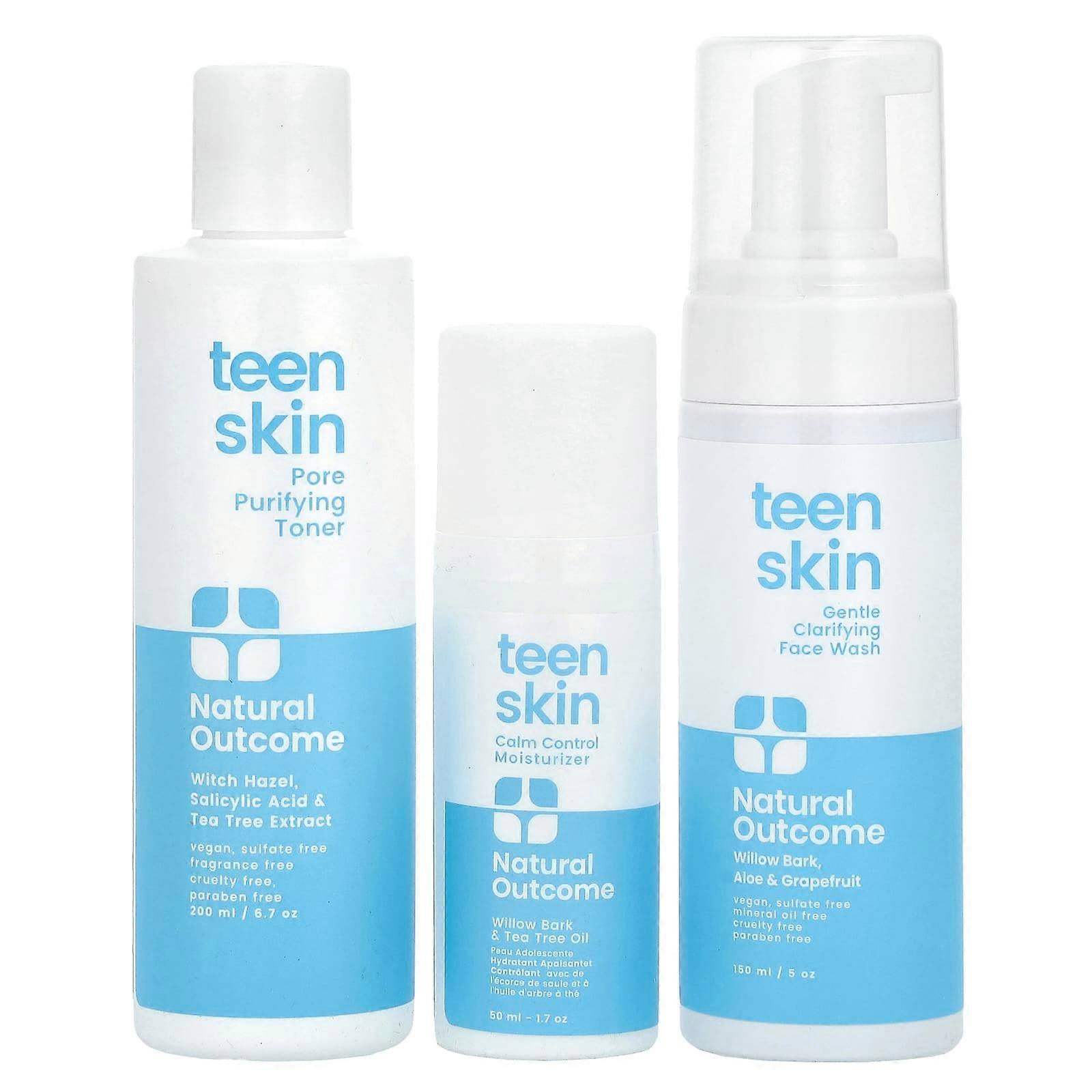 Teen Skin, Everyday Face Kit, 3 Piece Kit