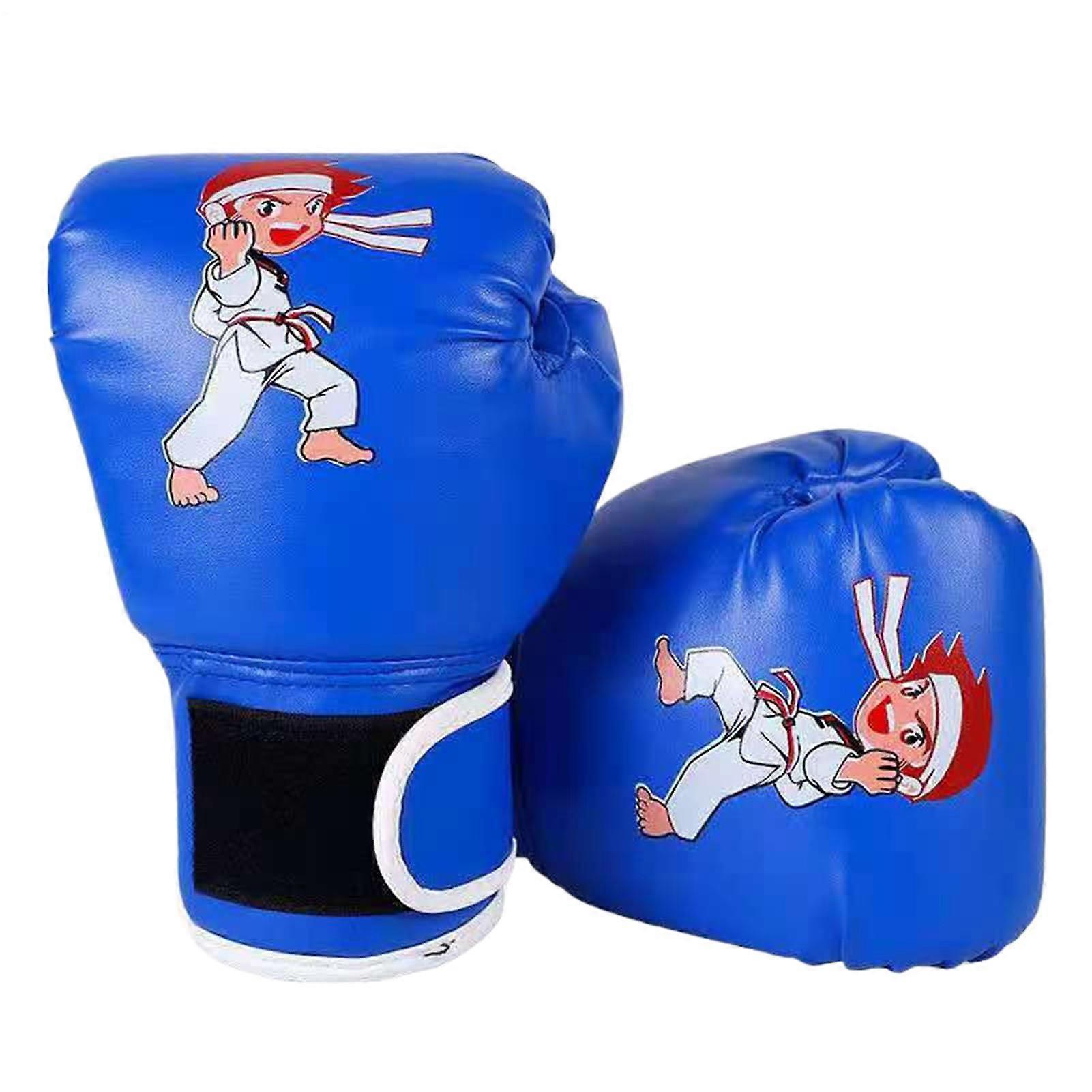 Boxing Gloves Toddler Training Mitts With Secure Fastener Foam Padding Lightweight Blue For Ages 313