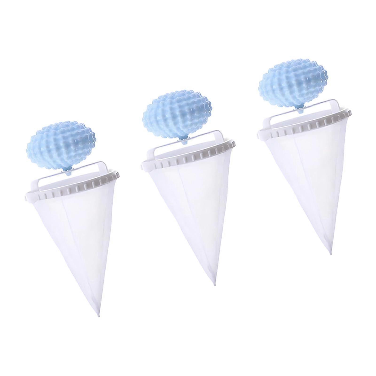 Green Washing Machine Thread Collector Net Filter Bag For Pet Hair Removal And Floating Debris Recyclable Screen Blue