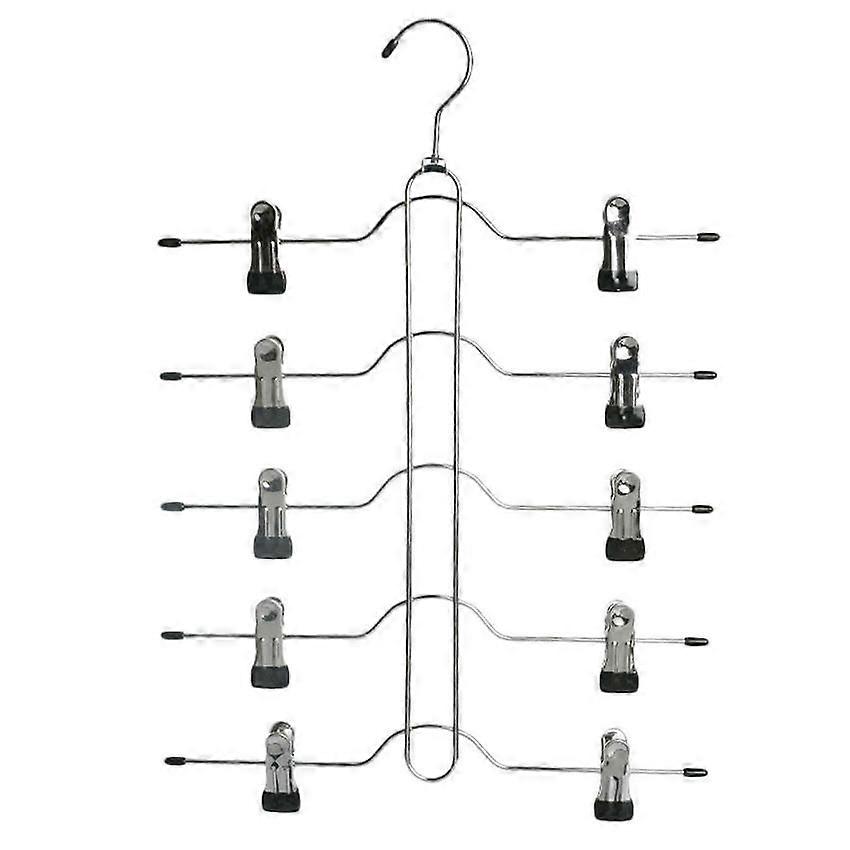 Rotating Pants Clip Stand Multi Layer Large Capacity Rack for Bedroom
