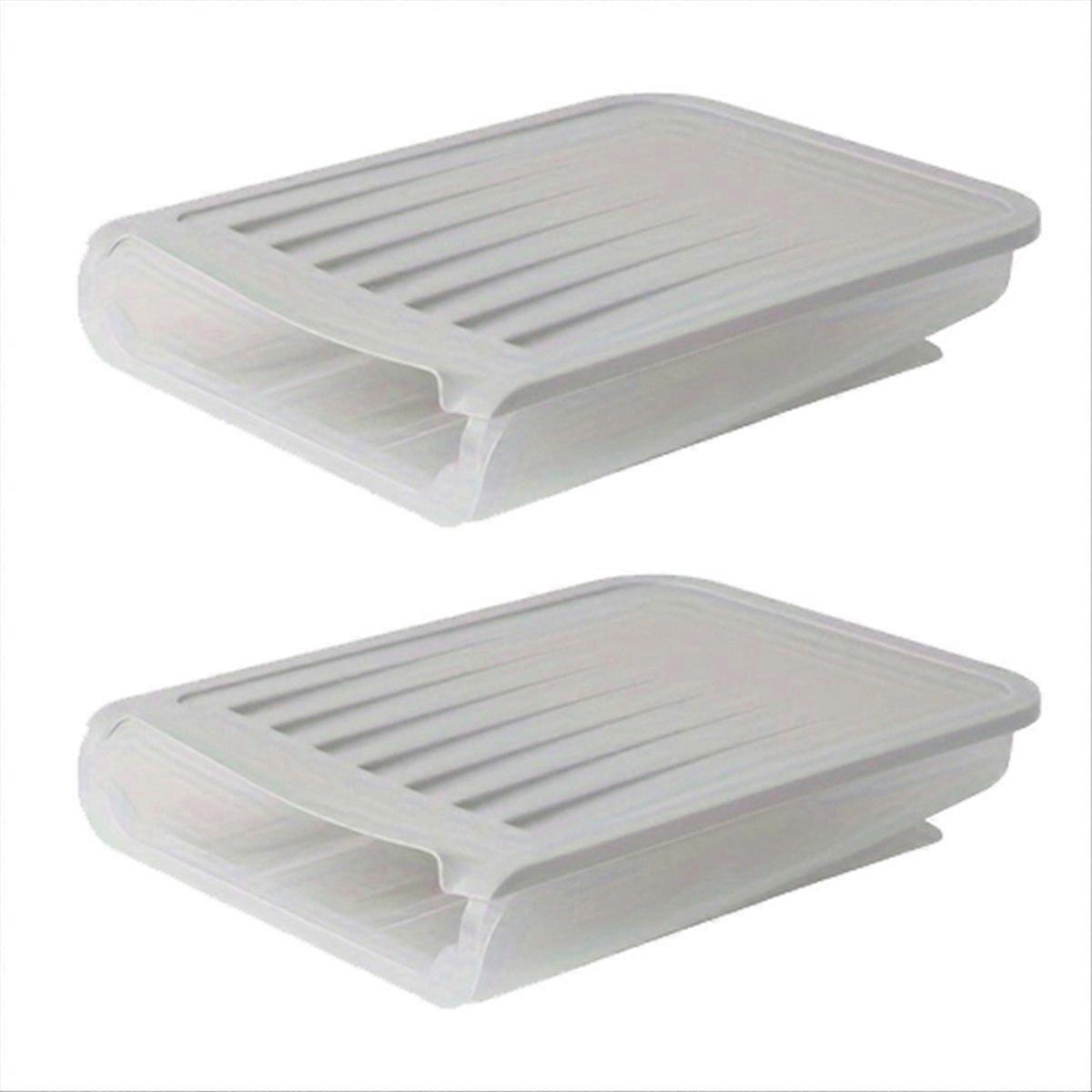 Automatic Rolling Egg Box Refrigerator Crisper Egg Basket Gray