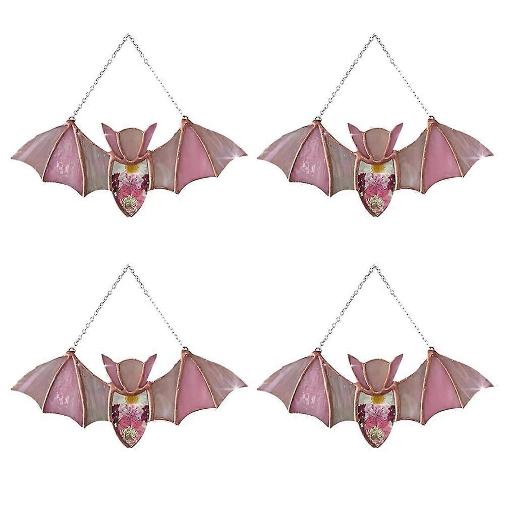 Halloween Decorations Hanging Glass Bats Bats Wall Decor