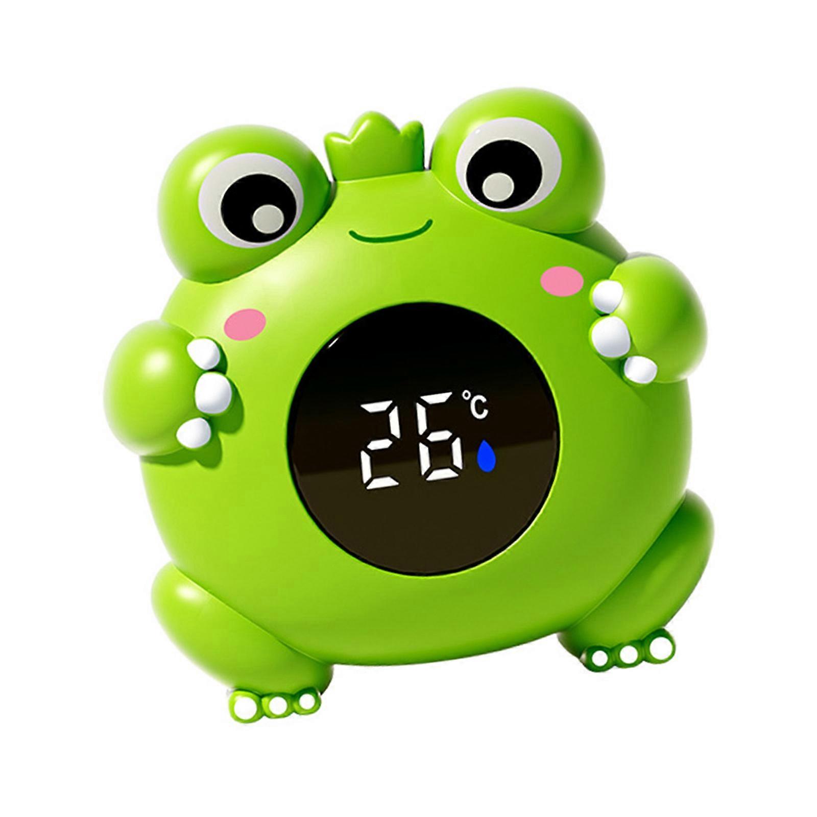 Child Safe Floating Bath Thermometers Fast Reading Cute Frogs Shape Design Temperature Monitor For Pool Bathtub Use Multicolor