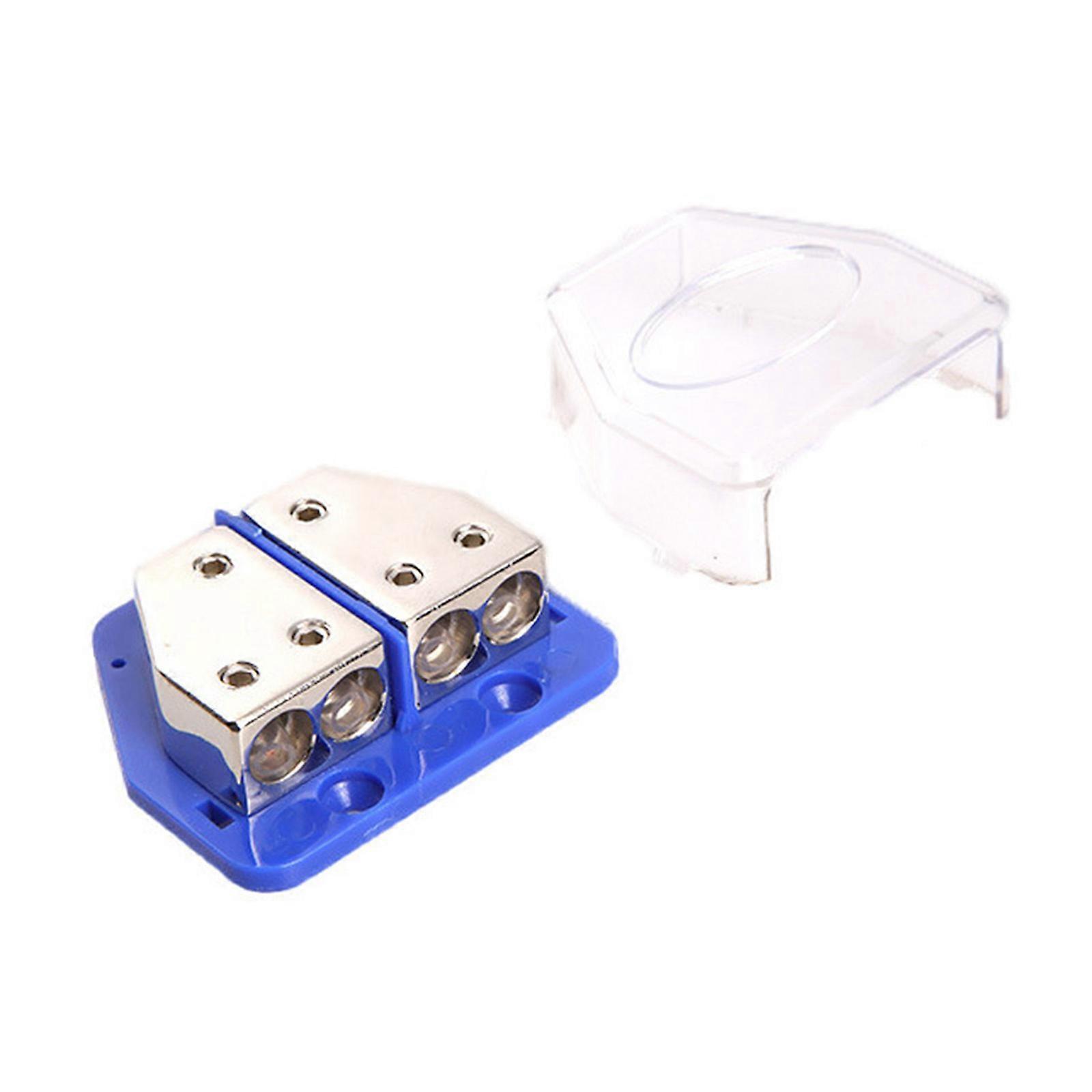 Upgrade Car Multiple Channel Ground Junction Box Wire Terminal for Automotive Sound Systems 2/4 Way Splitter Connection Multicolor