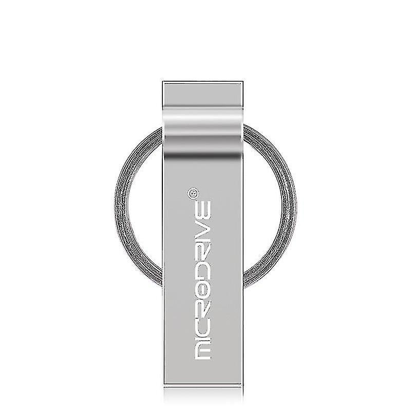 Computer Accessory Sets Microdrive 64gb Usb 2.0 Metal Keychain U Disk Grey