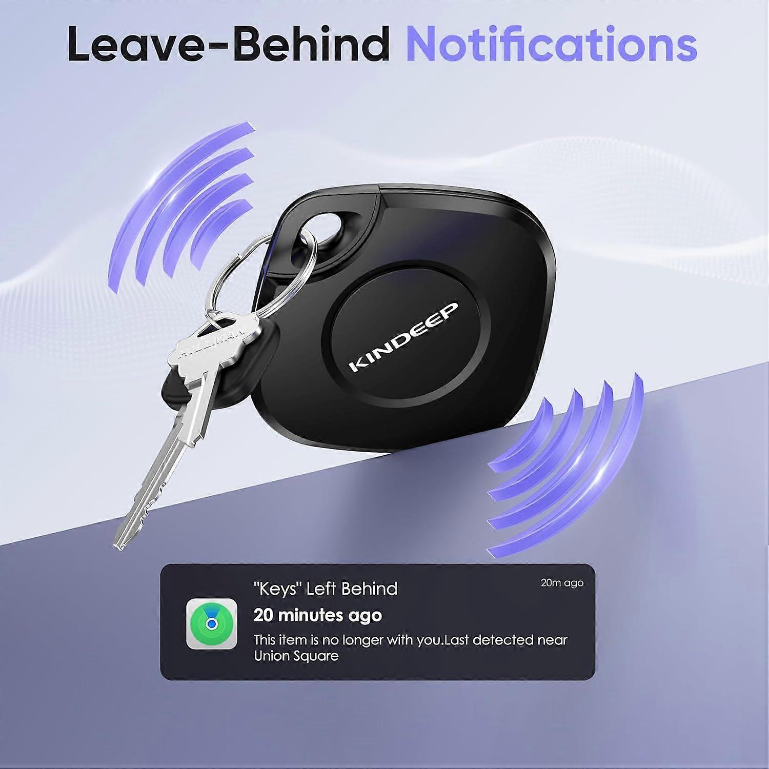 Kit: Smart Bluetooth tracker, item finder, compatible (iOS only), luggage tracker, suitable for children, keys, wallets, bags, pets, etc., home, outdo