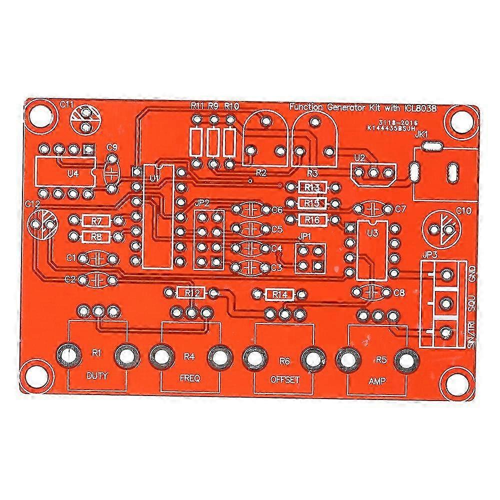 ICL8038 High Precision Generator DIY Kit Sine/Triangle/Square/Sawtooth Output 5Hz~400kHz Adjustable Frequency Amplitude