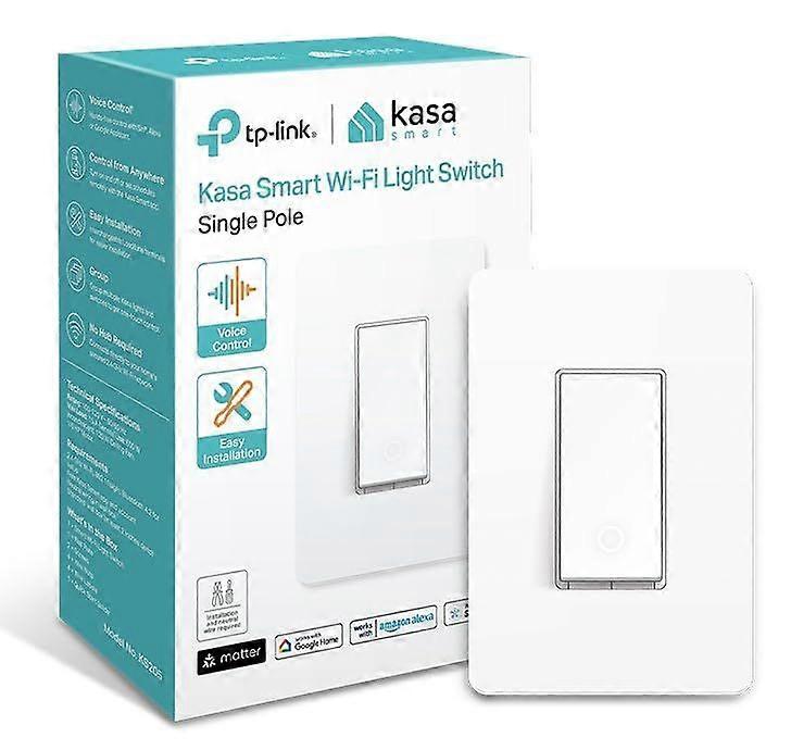 Kasa Matter Smart Light Switch: Voice Control w/Siri, Alexa & Google Assistant | UL Certified | Timer & Schedule | Easy Guided Install | Neutral Wire 
