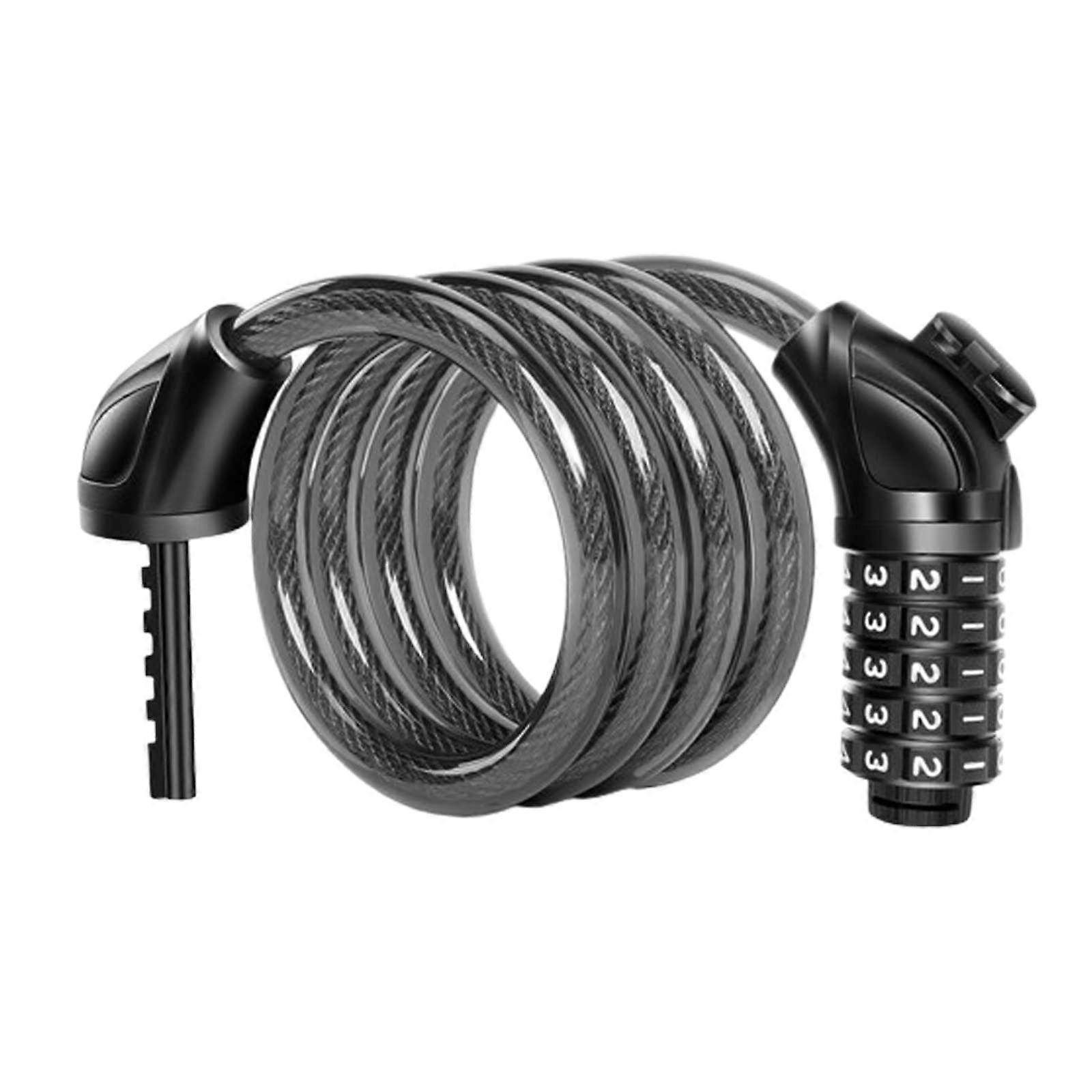 Bike Locks Cable With Combination Lock, Security Bicycle Lock, AntiTheft 150cm