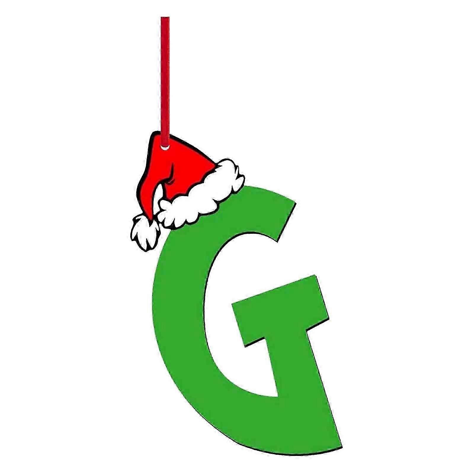 Litery choinkowe do dekoracji – akrylowe ozdoby wiszące