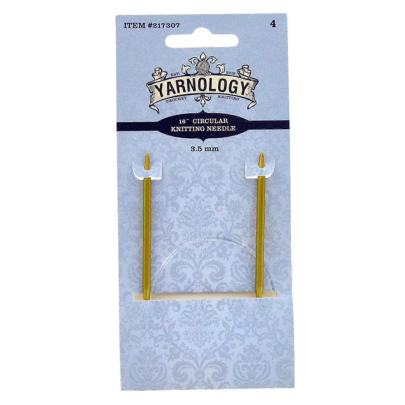 Yarnology Circular Knitting Needles, 4, 3.5mm