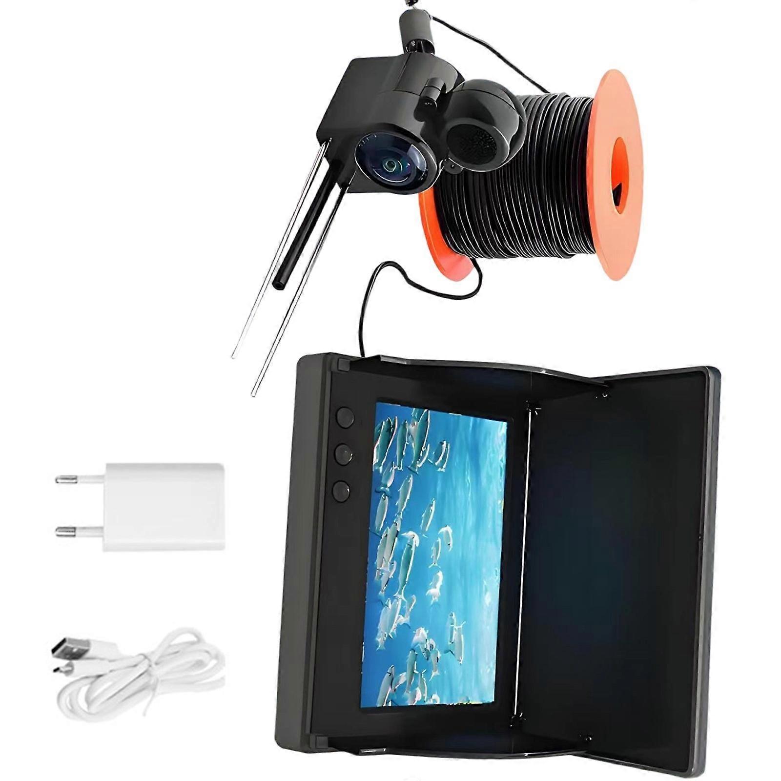 15/20/30/50m Depth Detection Ranges Underwater Fishing Camera Fishing Camera for Lake Ice Fishing Fish Finder Camera Multicolor