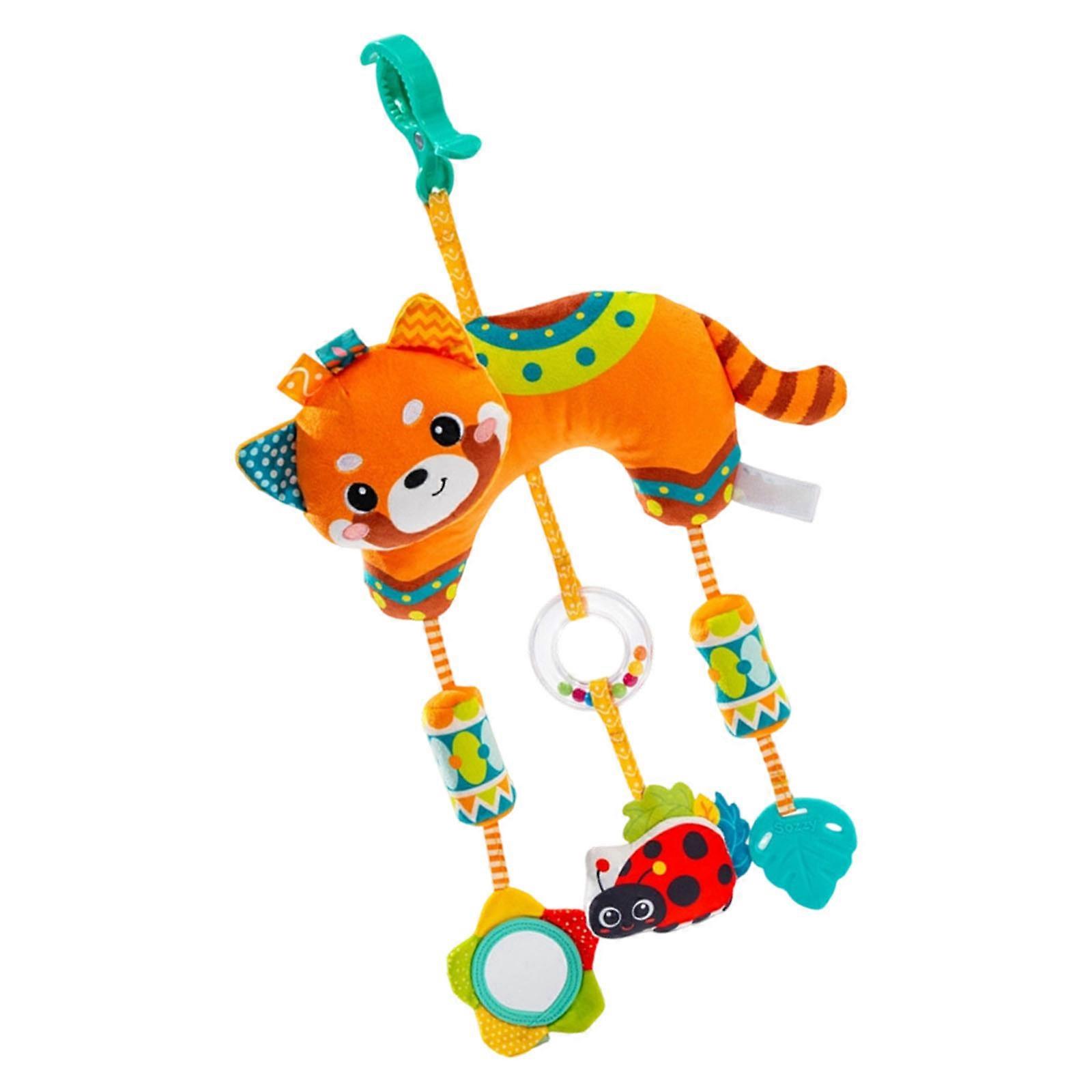 Interactive Baby Pushchair Rattle Toy Featuring Safe Plush For Infant Entertainment And Early Learning Multicolor