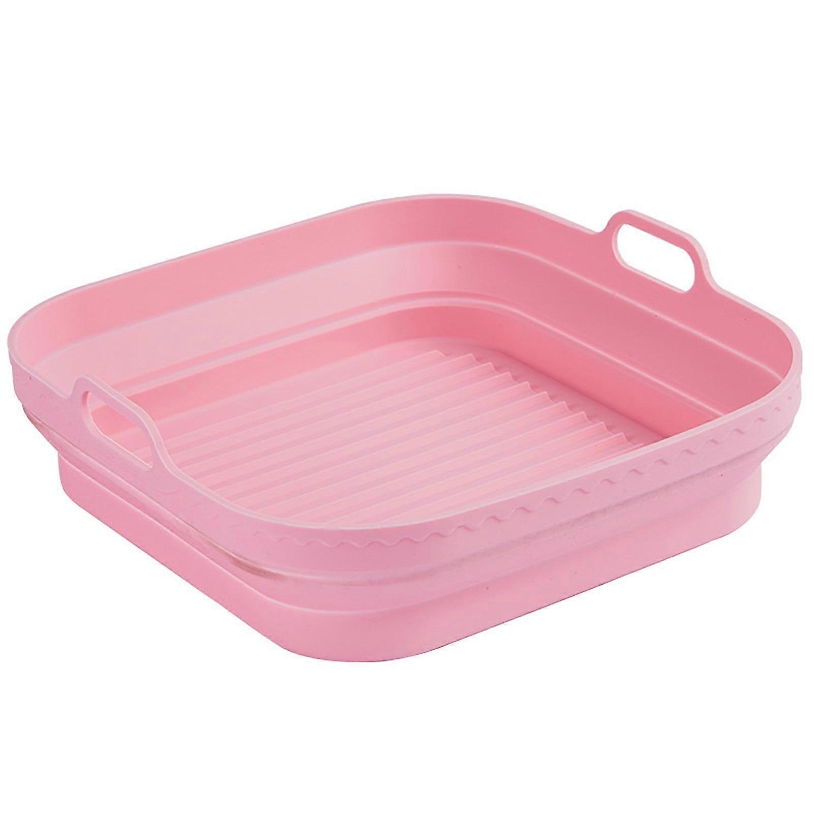 Gardenne Replacement Pan Silicone Baking Pan Baking Tray Basket High Temperature Resistant Double Ear Handle Non square Folding Liner