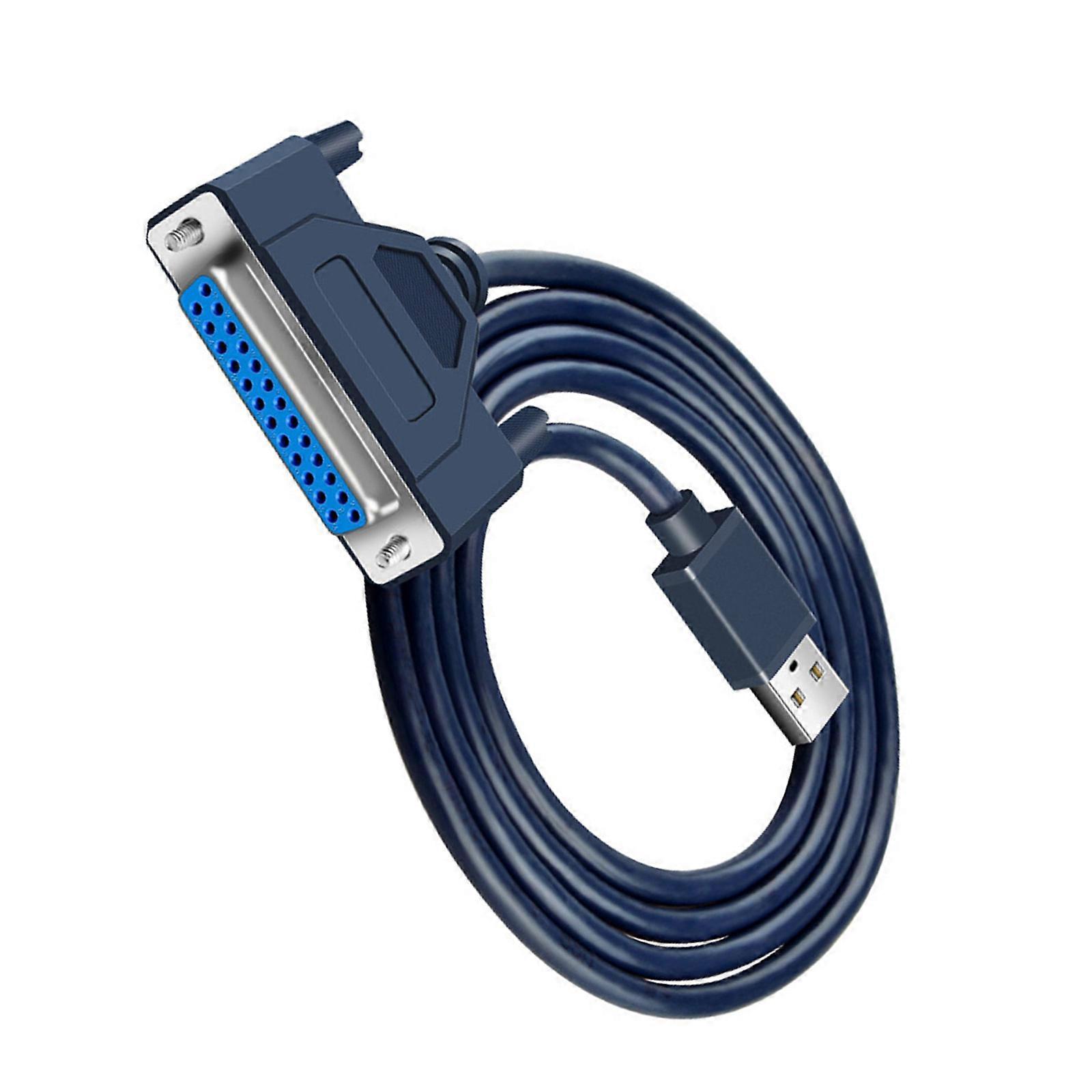 USB to DB25 Parallel Port Printer Adapter Cable Fast Data Transfer Female Parallel Printer Cable for Laptop Desktop Multicolor