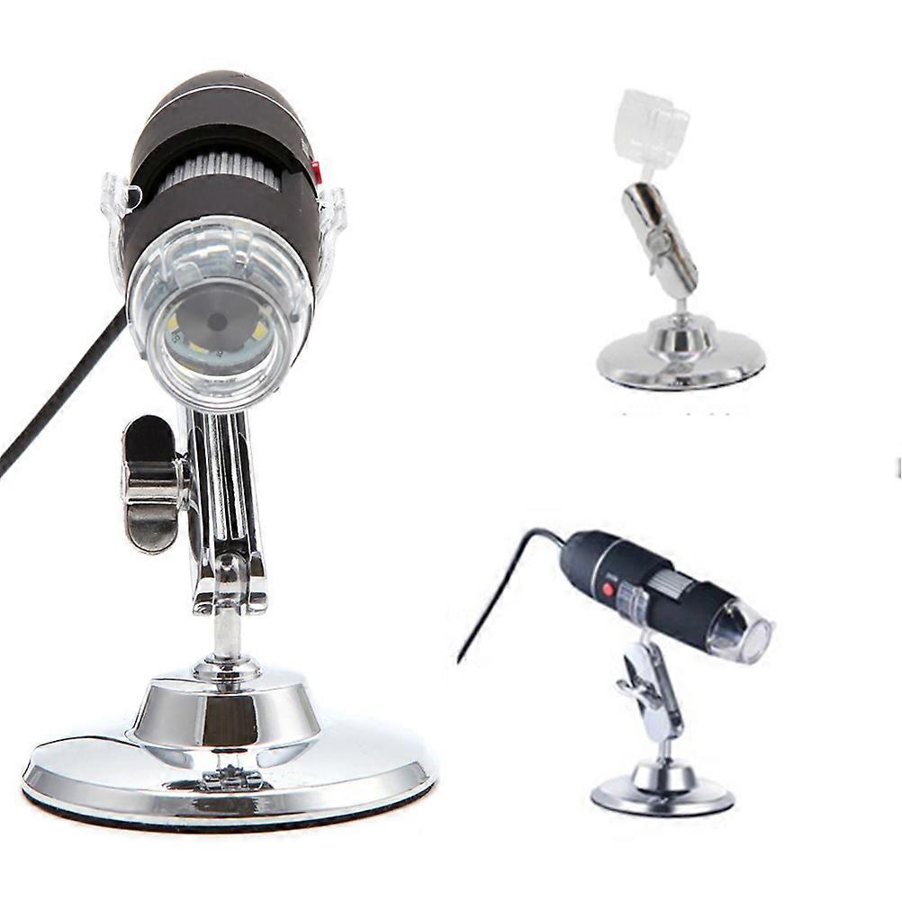 USB Microscope Portable Digital for Magnifying Use Adjustable LED Black