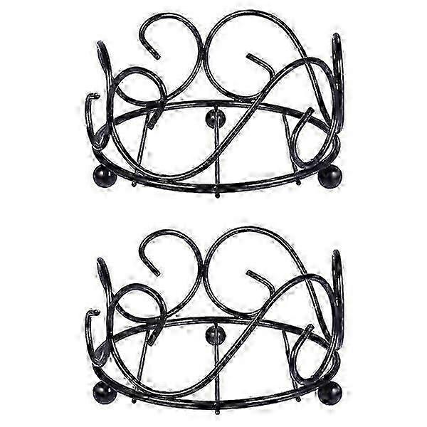 2PCS Wrought Iron Coaster Holder Premium Coaster Holder Creative Coaster Holder