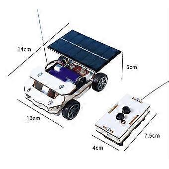 f Diy Solar Model Car Kits Wooden Wireless Remote Control Car Educational Science Building Kits For Kids