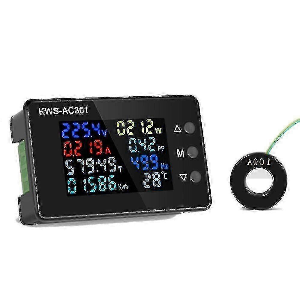 Digital Display Current Voltmeter 50-300v Ac Wattmeter Multifunction Electric Meter Power Detector