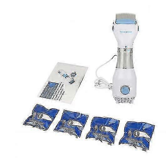 Pet Flea Combs With 4 Filter To Remove Lice, Ticks, Fleas, Floating Hair, Electric Lice Comb For Cat Dog Human, Dog Combs Suitable For Long & Short Ha