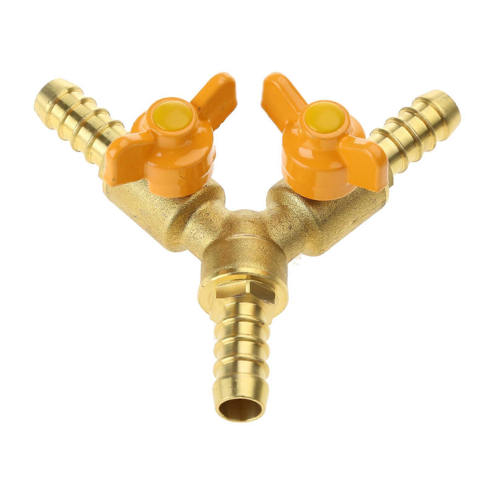 Y Shaped Brass Connector Reliable Y Splitter Heavy Duty Connector Efficient Water Distribution Simple Installation Multicolor