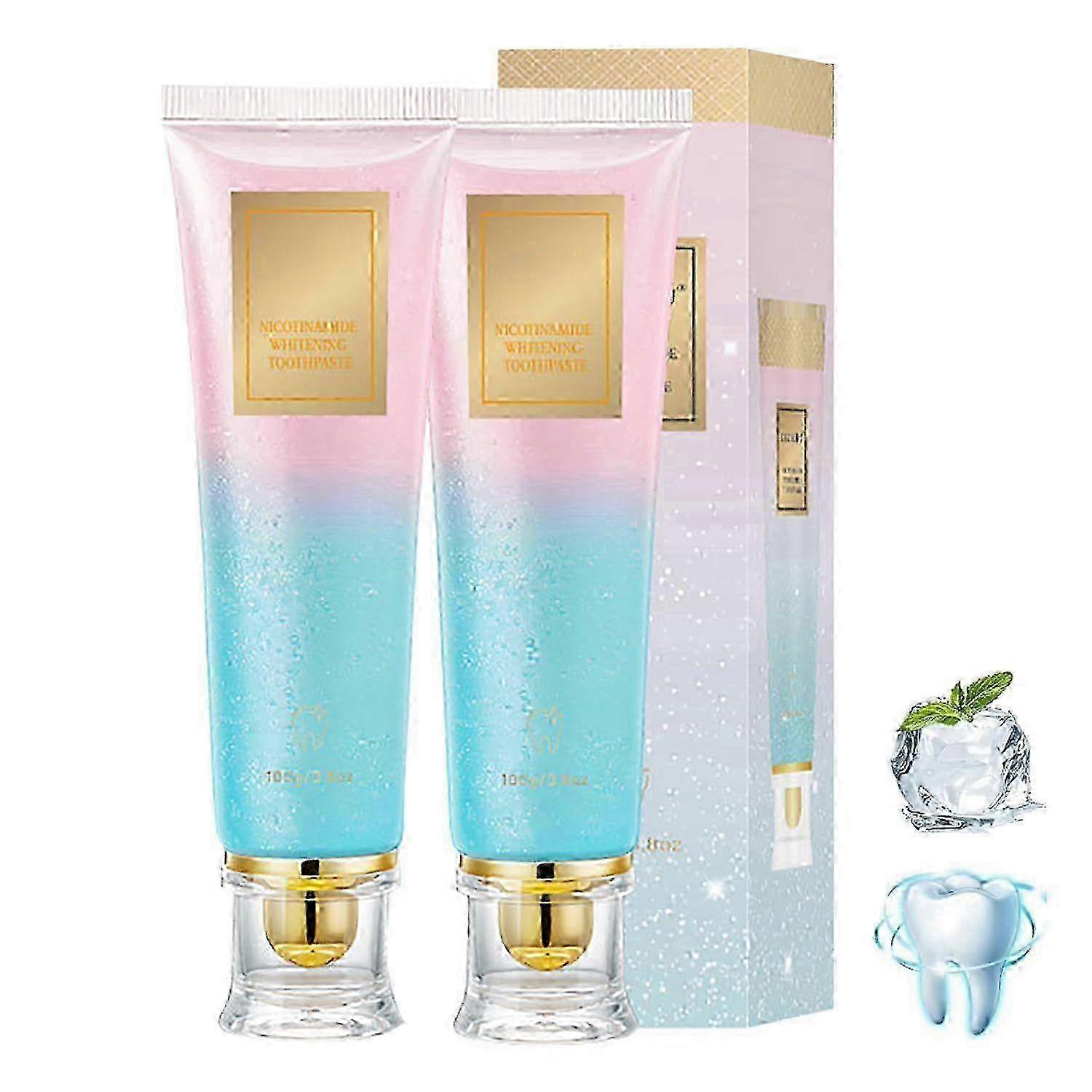 2025 Niacinamide Toothpaste,Niacinamide Intensive Toothpaste,Fresh Breath Toothpaste, Remove Tooth Stains (3.8oz)