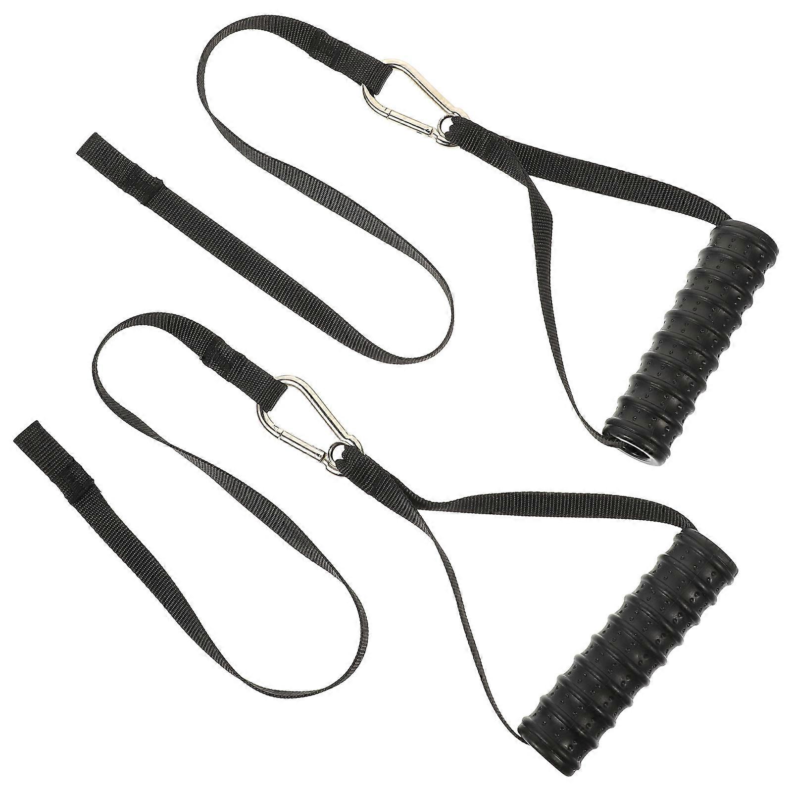 Nylon Chest Expander Handle for Pulling Down 2Pairs Exercise Bands