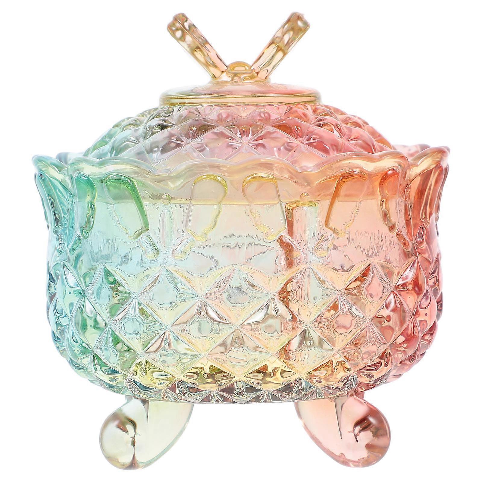 Glass Candy Jar with Lid for Storage Multi- Container