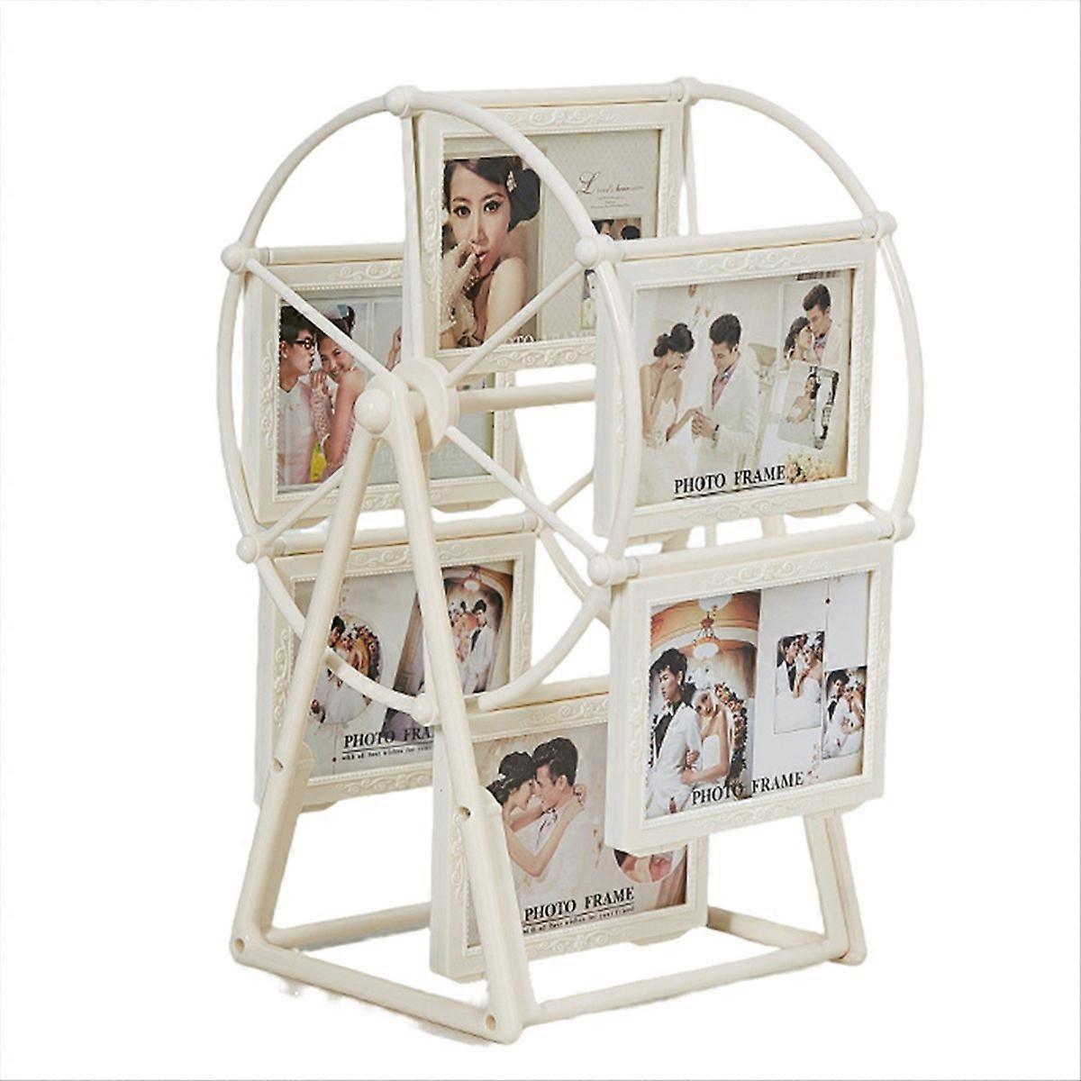 Retro Rotating Ferris Wheel Picture Frame, for 12 Photo Home Decor A