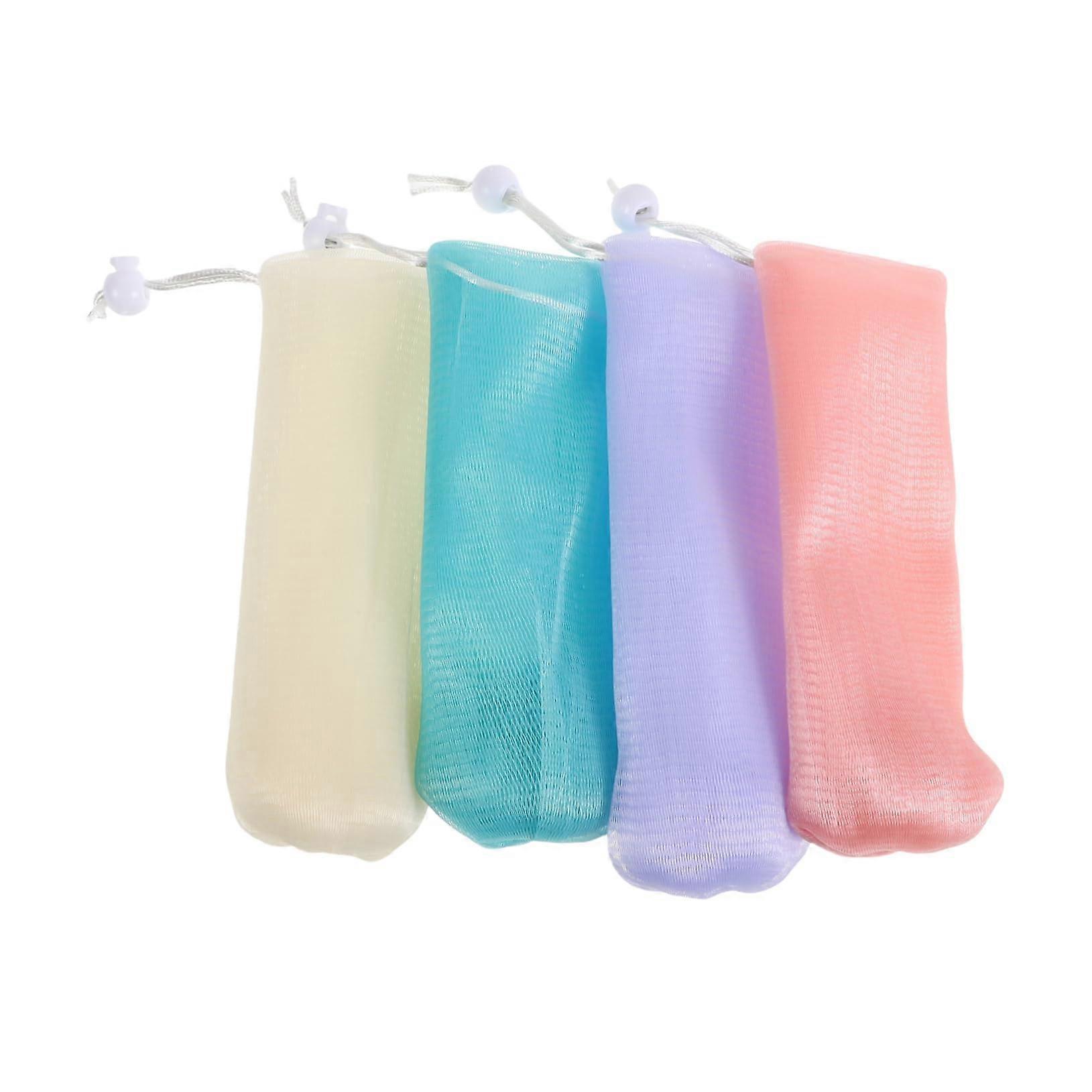8pcs Soap Saver Bag with Rich Foaming Mesh, Quick Dry Hanging Soap Pouch for Shower and Bathroom