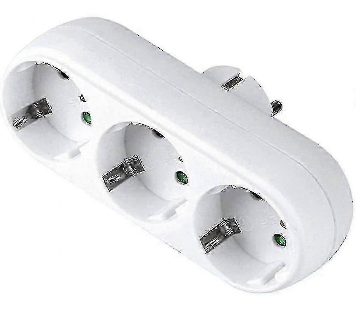 3-way Socket Adapter,3-way Multiple Plug Wall Or Table Socket 16a/250v - WK