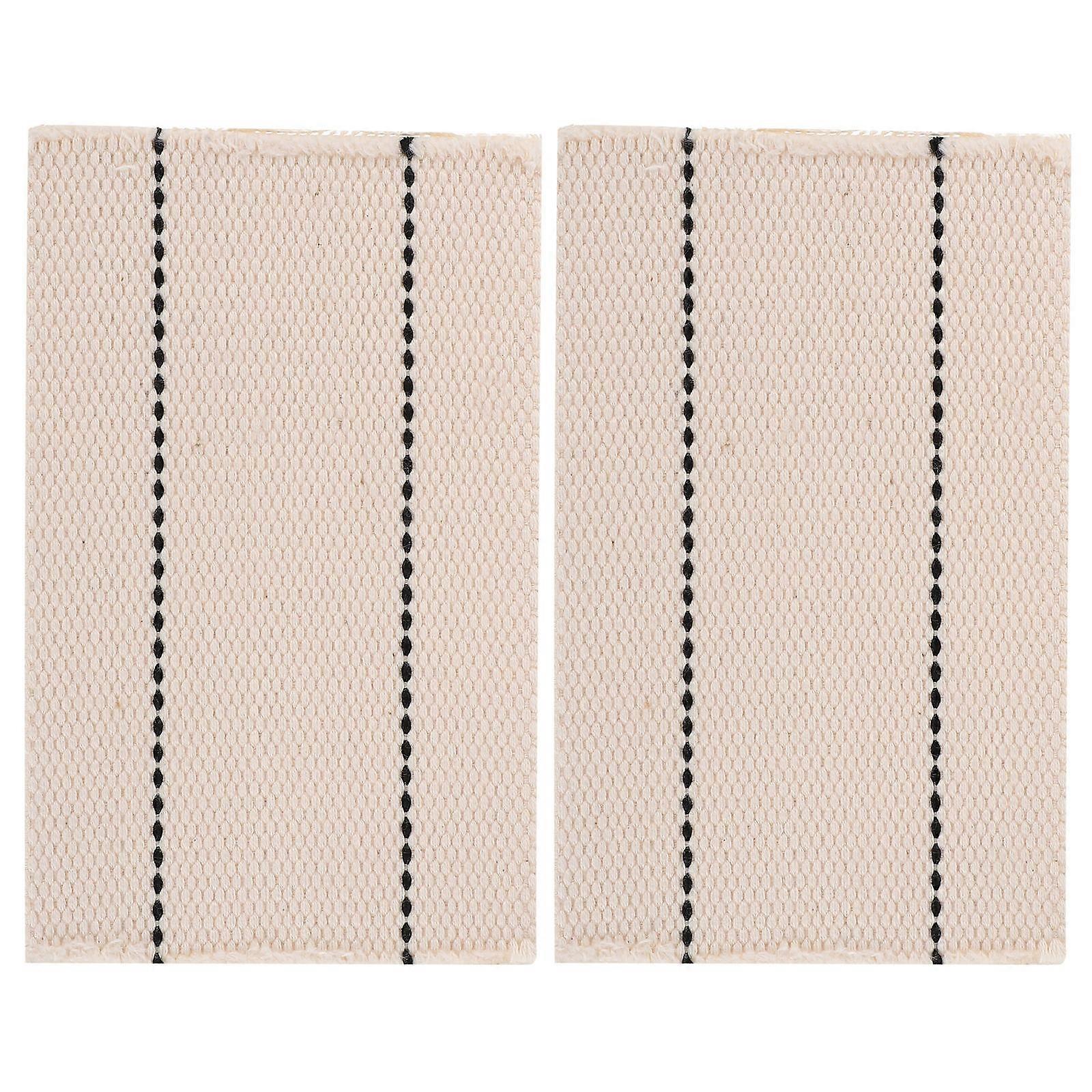 Kerosene Lamp Wicks For Tea Stoves And Camping Lanterns Cotton Material Rectangular Shape Vintage Design 2Pcs