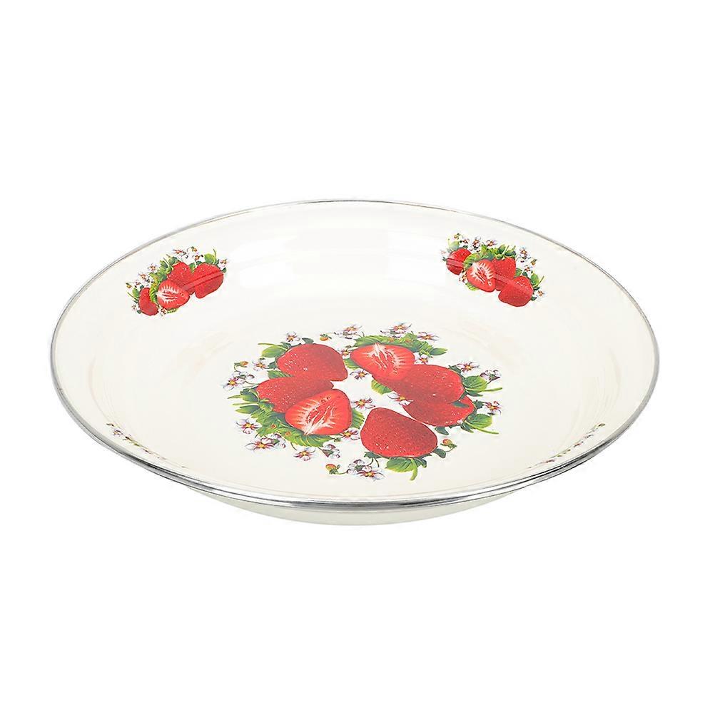 Multi Color Enamel Plate Decorative Serving Plate for Home 1 Piece