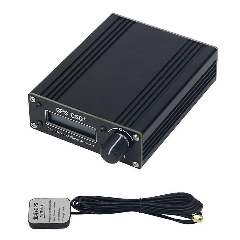 GPS CSG+ V2 GPS Disciplined Oscillator GPSDO GPS Corrected Signal Generator 10KHz-220MHz Dual-Channel Adjustable US Plug