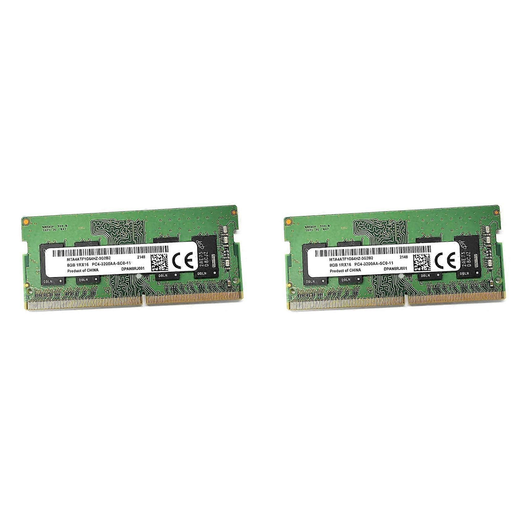 2X DDR4 8GB 3200MHz RAM Memory PC4-25600 1.2V SODIMM Memory 260 Pin RAM Memory Laptop RAM Memory