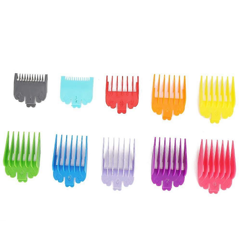 Color Coded Clipper Guards Set 10pcs Hair Clipper Guide Combs with Secure SnapOn Design