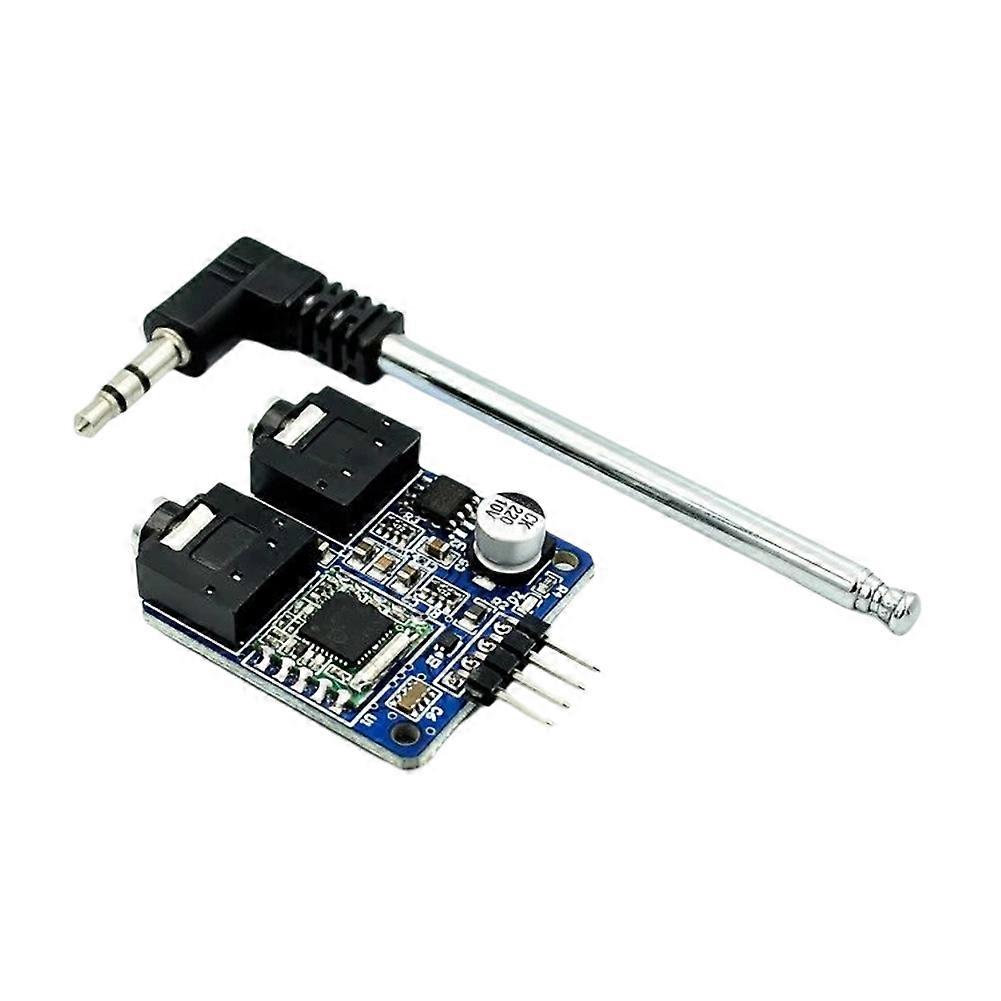 TEA5767 FM Stereo Radio Module 76-108MHZ High Sensitivity Receiver with Antenna for DIY Electronics and Radio Projects
