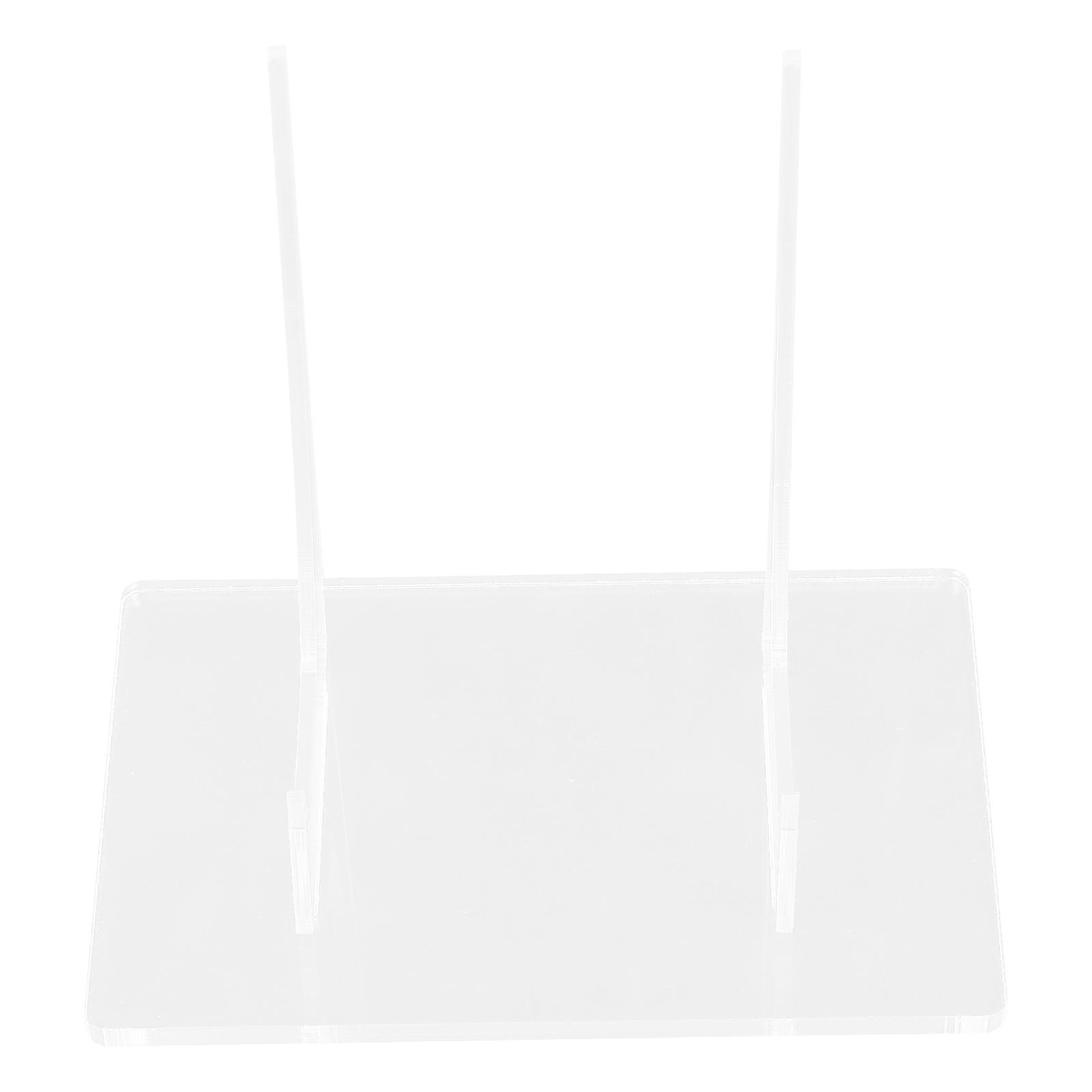 Acrylic Display Stand Holder for Picture Frames and Plates Transparent