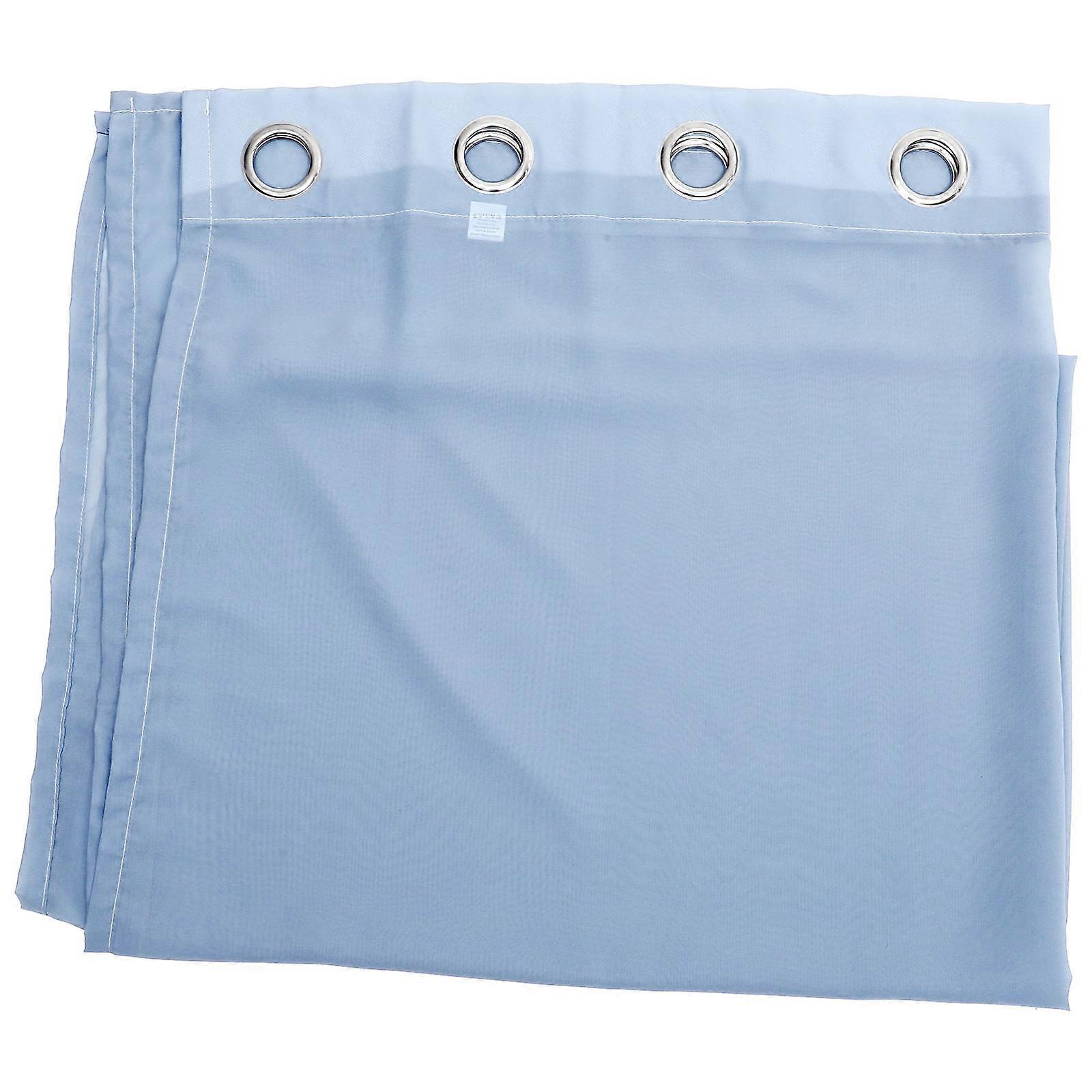 Sky-Blue Outdoor Curtain Polyester Waterproof Privacy Curtain 2Pcs Pack