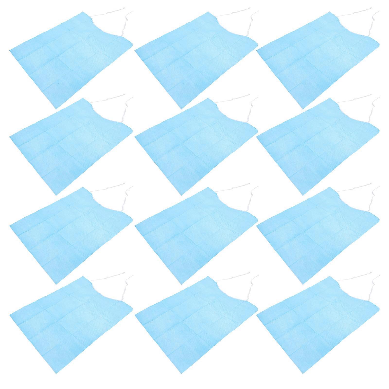 Portable Waterproof Elders Feeding Bibs for Dining 120Pcs Bibs